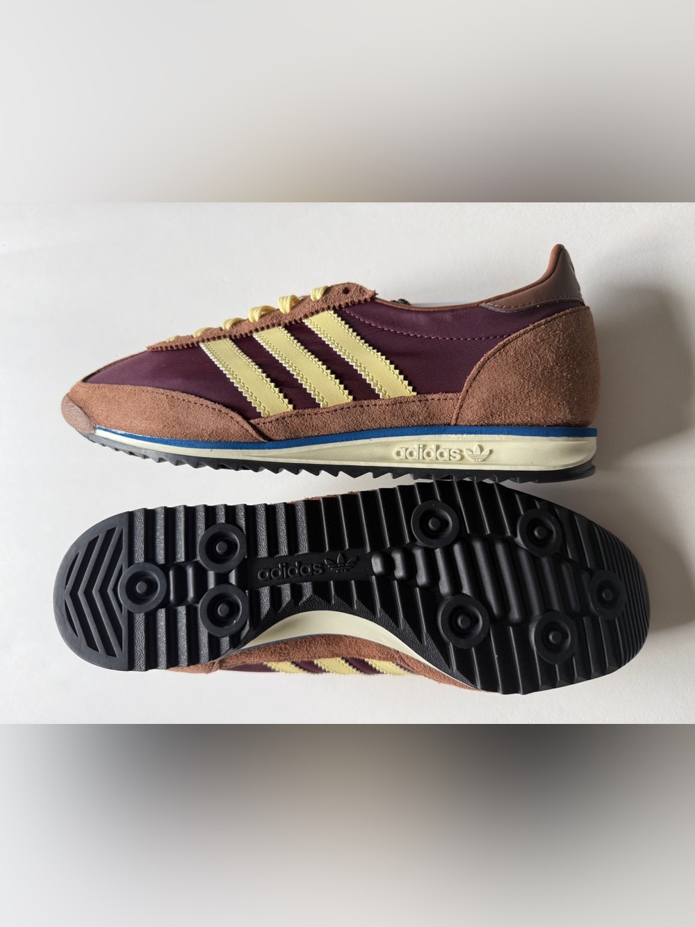 adidas Originals [8.5 - 9.5] Unisex SL 72 OG Sneakers Maroon/Brown IE3425
